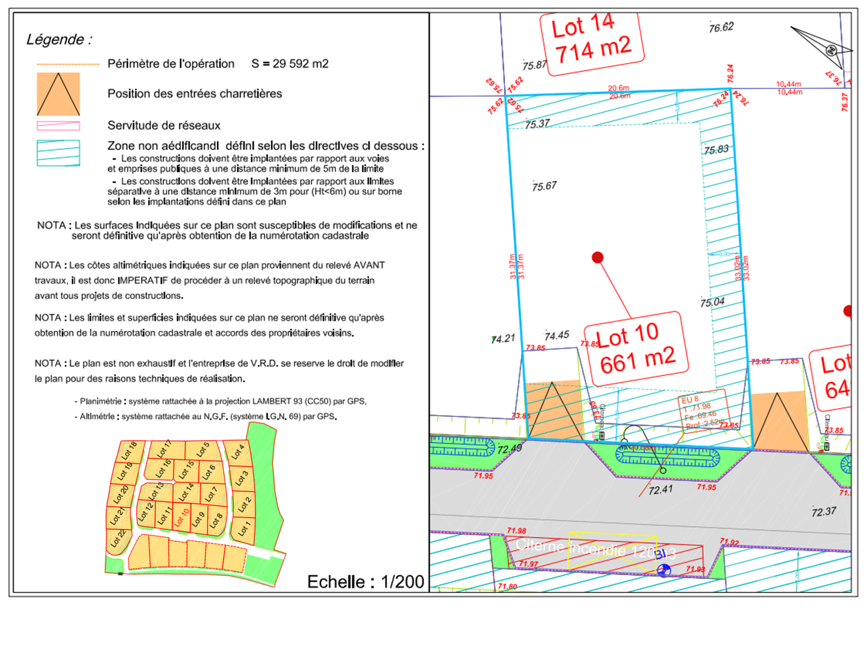 Lot 10 + cadastre