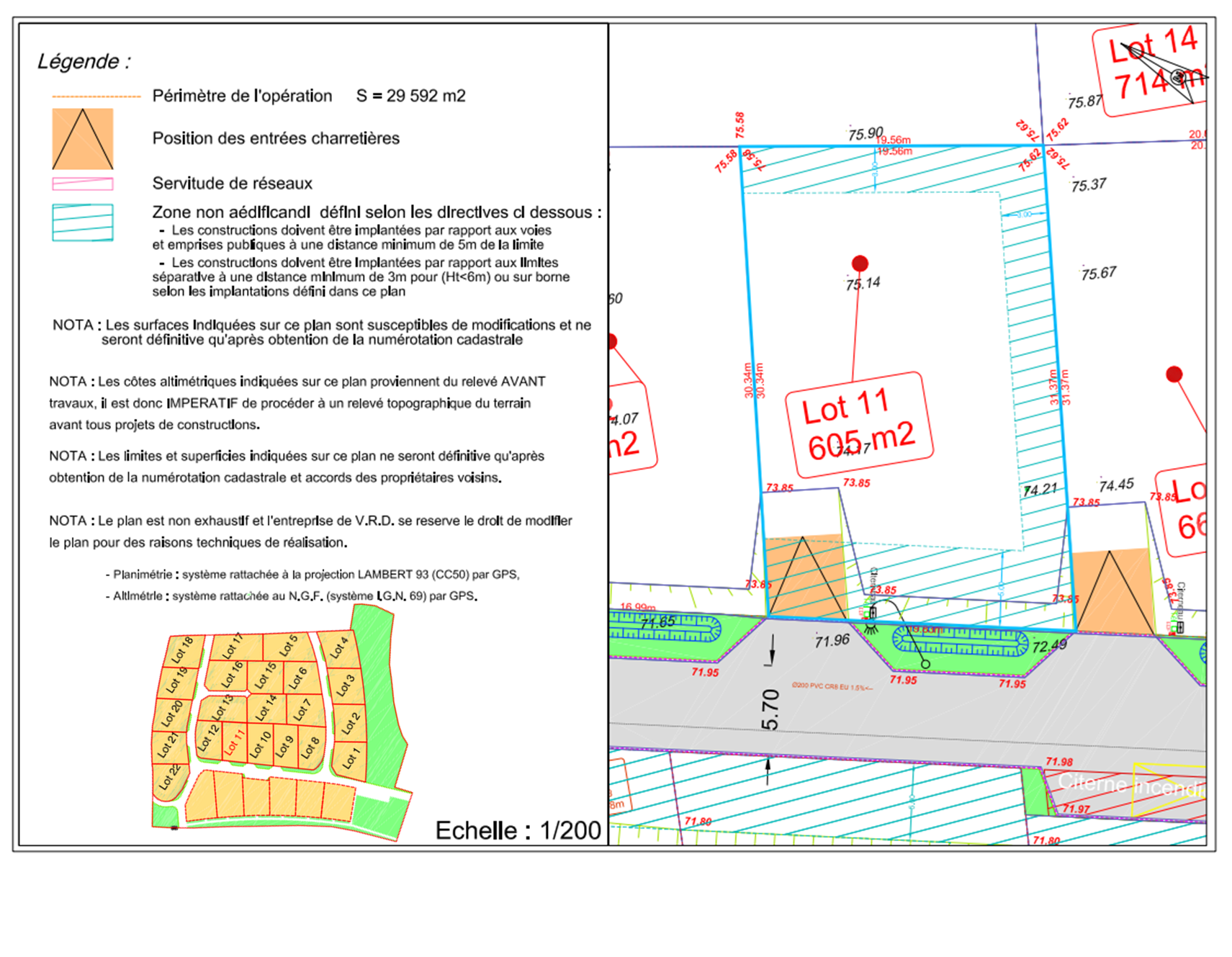 Lot 11 + cadastre