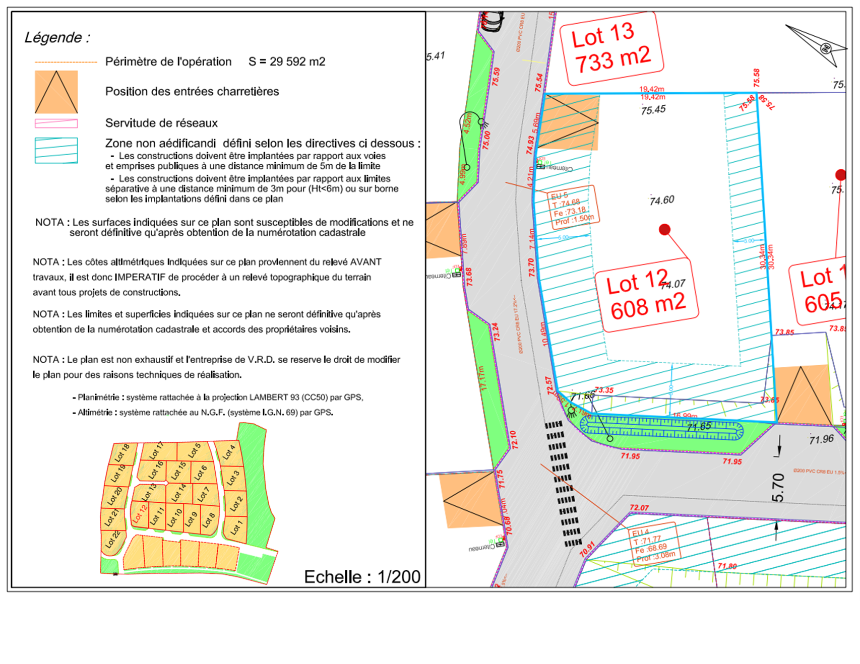 Lot 12 + cadastre