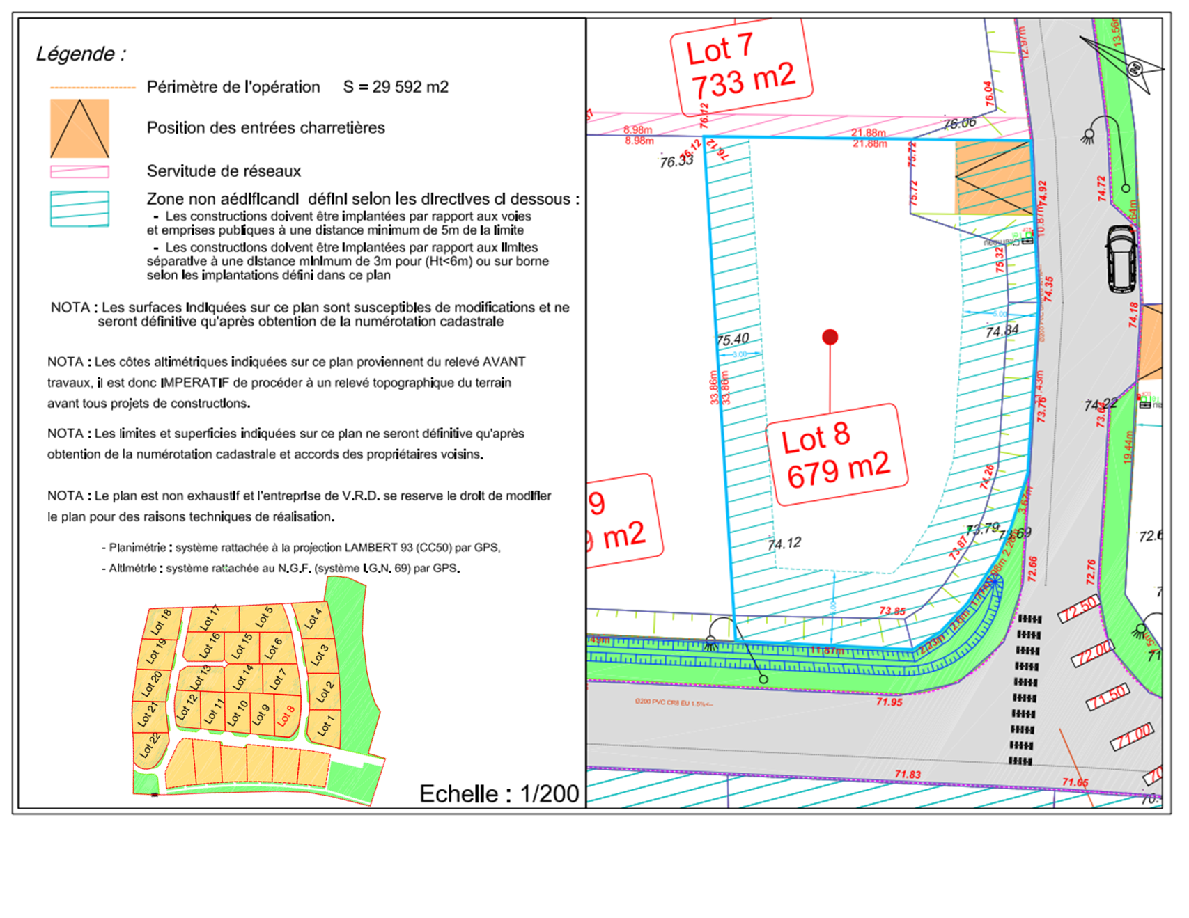 Lot 8 + cadastre