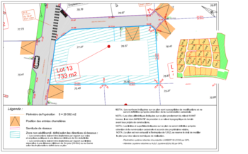 Lot 13 + cadastre