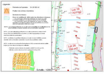 Lot 20 + cadastre